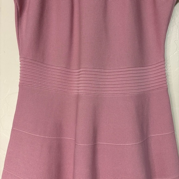 Ted Baker London Cherina Dusty Rose Knit Cutout Skater Fit & Flare Dress Size 3 - Picture 12 of 15